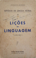 MORENO. (Augusto) LIÇÕES DE LINGUAGEM, VOLUME I.