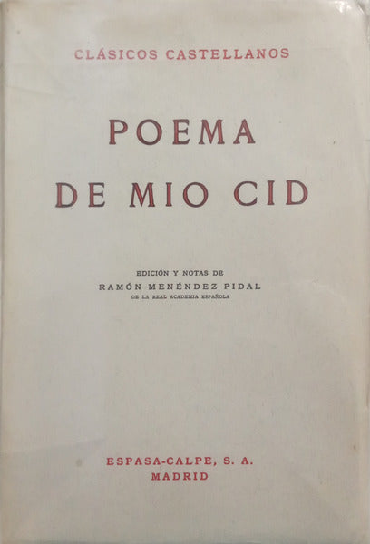 POEMA DE MIO CID.