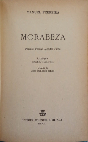 FERREIRA. (Manuel) MORABEZA. [2.ª EDIÇÃO/ENC.]