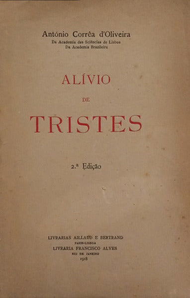 ALÍVIO DE TRISTES. [2.ª EDIÇÃO]