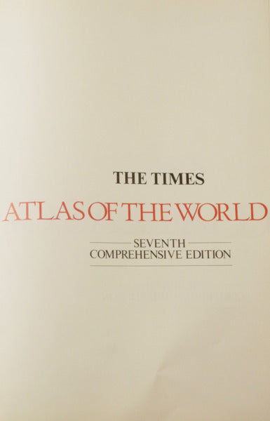 THE TIMES ATLAS OF THE WORLD. [7.ª EDIÇÃO]