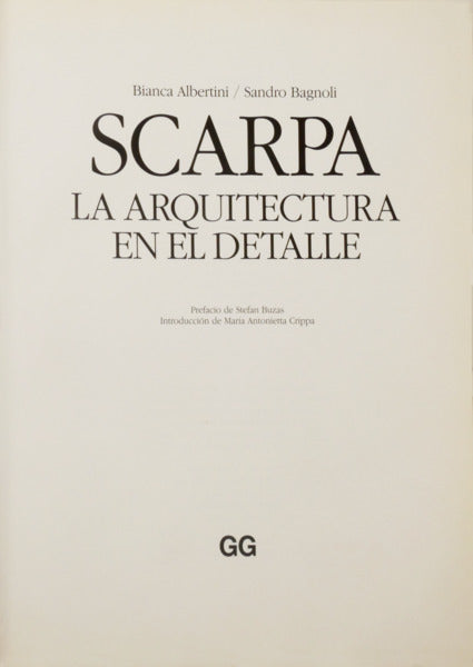 SCARPA, LA ARQUITECTURA EN EL DETALLE.