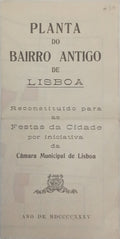 PLANTA DO BAIRRO ANTIGO DE LISBOA.