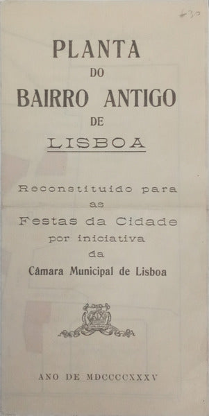 PLANTA DO BAIRRO ANTIGO DE LISBOA.