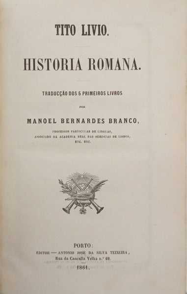 LIVIO. (Tito) HISTORIA ROMANA. [2 VOLS.]