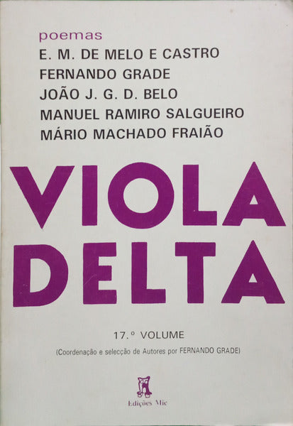 MELO E CASTRO. (E. M. de) e outros. VIOLA DELTA 17.º EDIÇÃO.