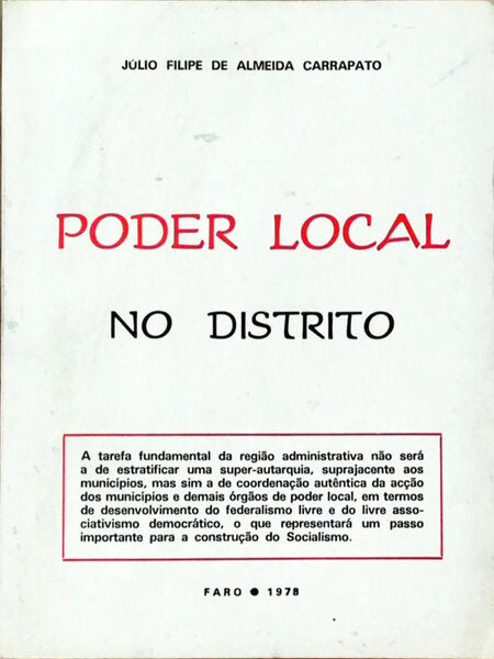 PODER LOCAL NO DISTRITO.