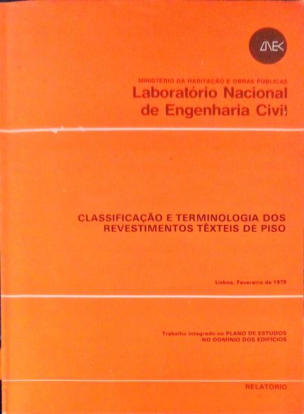 CLASSIFICAÃ‡ÃƒO E TERMINOLOGIA DOS REVESTIMENTOS TÃŠXTEIS DE PISO.