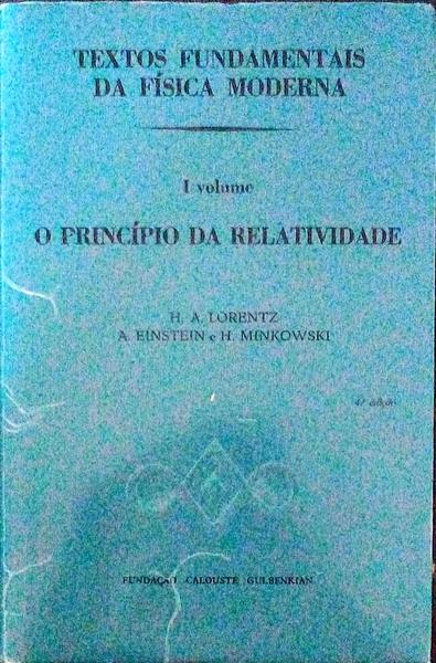 TEXTOS FUNDAMENTAIS DA FÃSICA MODERNA.