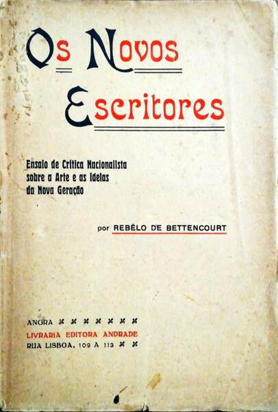 OS NOVOS ESCRITORES.