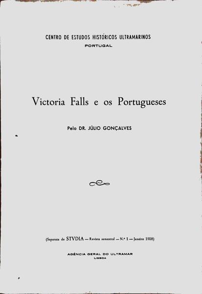 VICTORIA FALLS E OS PORTUGUESES.