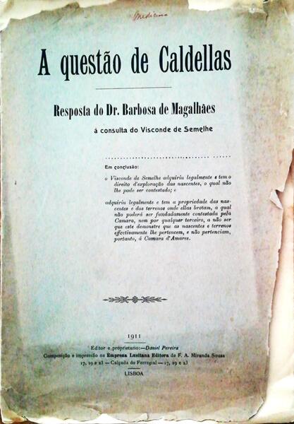 QUESTÃƒO DAS AGUAS DE CALDELLAS.