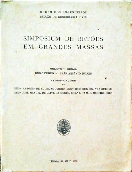 SIMPOSIUM DE BETÃ•ES EM GRANDES MASSAS.