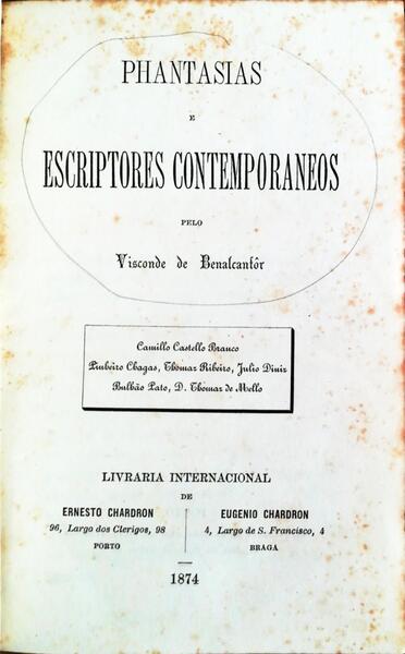 PHANTASIAS DE ESCRIPTORES CONTEMPORANEOS.