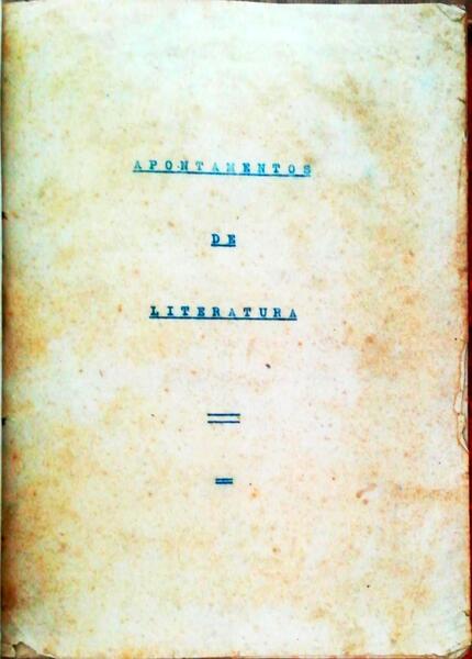 APONTAMENTOS DE LITERATURA.