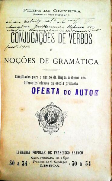 CONJUGAÃ‡Ã•ES DE VERBOS E NOÃ‡Ã•ES DE GRAMÃTICA.