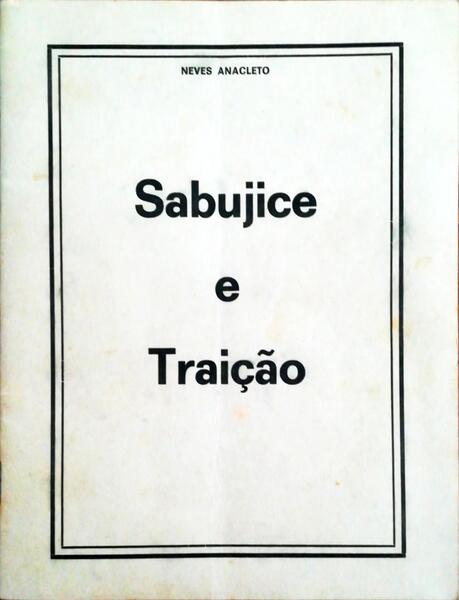 SABUJICE E TRAIÃ‡ÃƒO. [2 OBRAS]