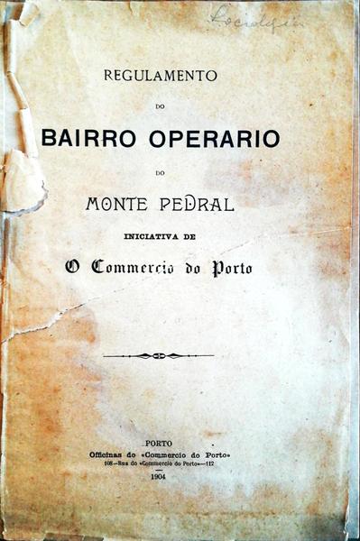 REGULAMENTO DO BAIRRO OPERÃRIO.