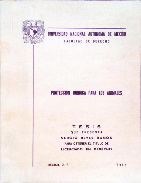 PROTECCION JURIDICA PARA LOS ANIMALES.