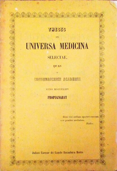 THESIS EX UNIVERSA MEDICINA SELECTAE.
