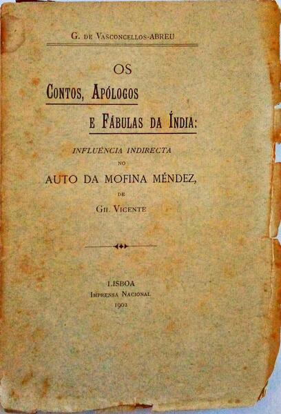 OS CONTOS, APÃ“LOGOS E FÃBULAS DA ÃNDIA.
