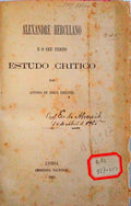 ALEXANDRE HERCULANO E O SEU TEMPO ESTUDO CRITICO.