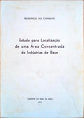 ESTUDO PARA LOCALIZAÃ‡ÃƒO DE UMA ÃREA CONCENTRADA DE INDÃšSTRIA DE BASE.