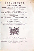 DOCUMENTOS ARABICOS PARA A HISTORIA PORTUGUEZA.