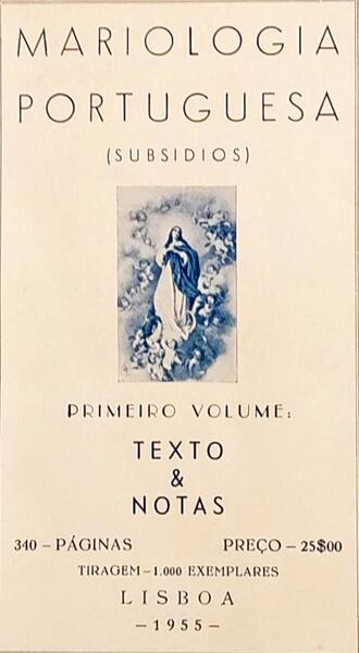 MARIOLOGIA PORTUGUESA. [1Âº Vol.]
