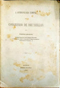 A ANTHROPOLOGIA CRIMINAL E O CONGRESSO DE BRUXELAS.