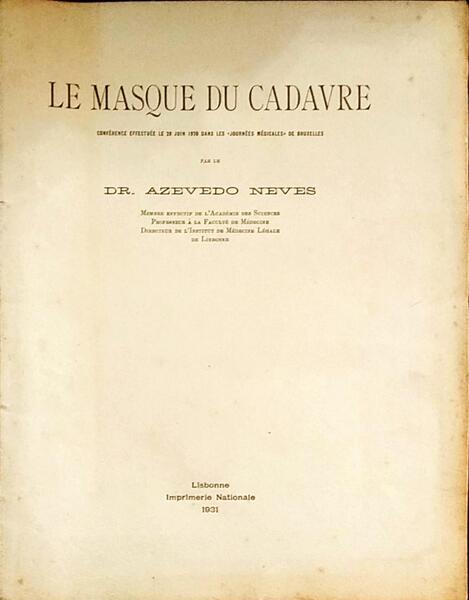 LE MASQUE DU CADAVRE.