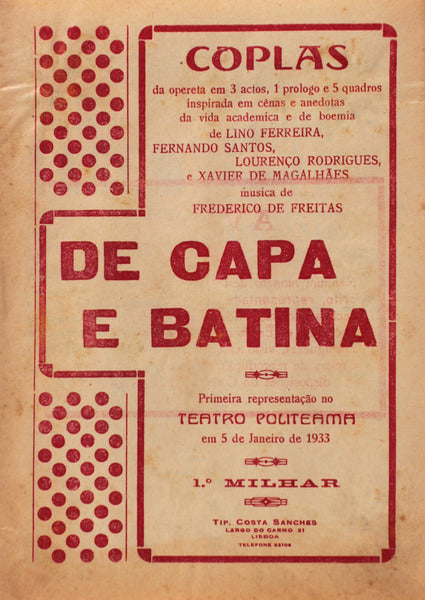 CAPA (DE) E BATINA.