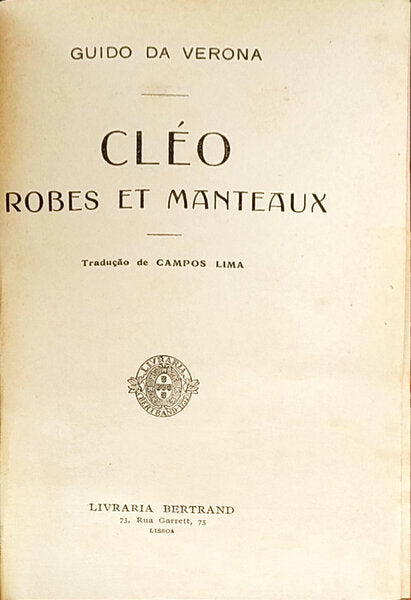 CLÃ‰O, ROBES ET MANTEAUX. [DED.]