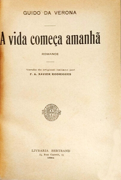 A VIDA COMEÃ‡A AMANHÃƒ.
