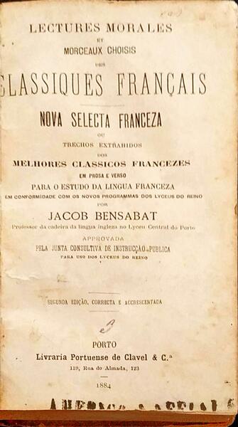 LECTURES MORALES ET MORCEAUX CHOISIS DES CLASSIQUES FRANÃ‡AIS.