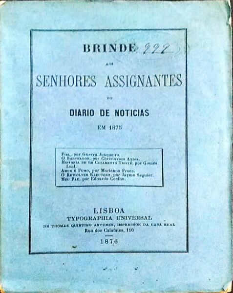 BRINDE AOS SENHORES ASSIGNANTES DO DIÃRIO DE NOTÃCIAS EM 1875.