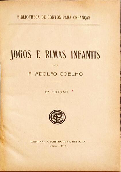 JOGOS E RIMAS INFANTIS.