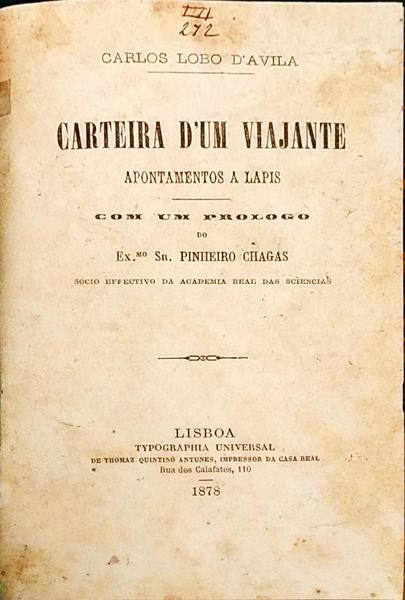 CARTEIRA DE UM VIAJANTE. APONTAMENTOS A LÃPIS.