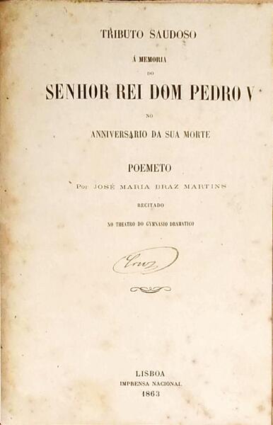 TRIBUTO SAUDOSO.