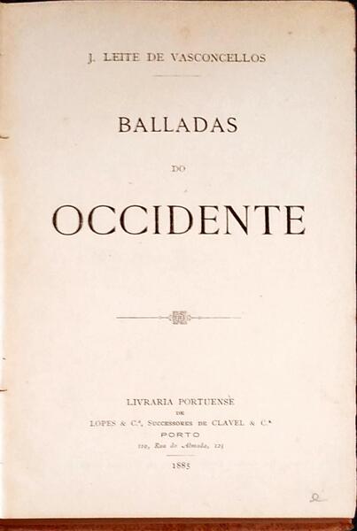 BALLADAS DO OCCIDENTE.