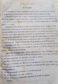 LIÃ‡Ã•ES DE BROMATOLOGIA - MANUSCRITO DACTILOGRAFADO - 1927.