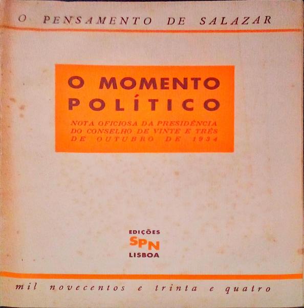 O MOMENTO POLÃTICO.