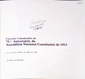 EXPOSIÃ‡ÃƒO COMEMORATIVA DO 75.Âº ANIVERSÃRIO DA ASSEMBLEIA NACIONAL CONSTITUINTE DE 1911.
