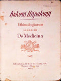 ETHIMOLOGIARUM. LIBER IIII. DE MEDICINA.
