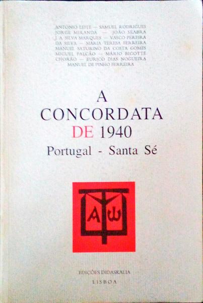 A CONCORDATA DE 1940.