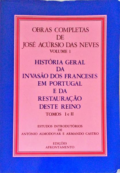 OBRAS COMPLETAS DE JOSÃ‰ ACÃšRSIO DAS NEVES
