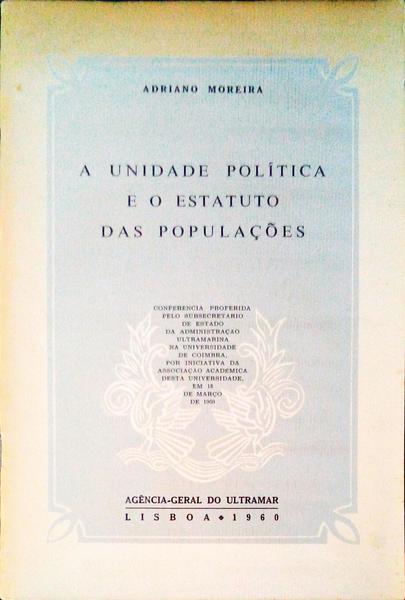 A UNIDADE POLÃTICA E O ESTATUTO DAS POPULAÃ‡Ã•ES.