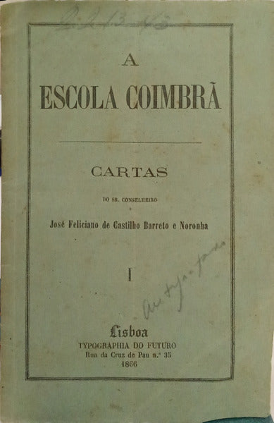 A ESCOLA COIMBRÃƒ, CARTAS AO CORREIO MERCANTIL DO RIO DE JANEIRO.
