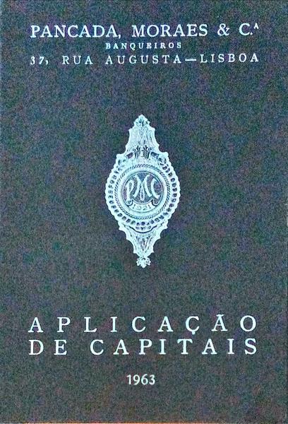 APLICAÃ‡ÃƒO DE CAPITAIS. 1963.
