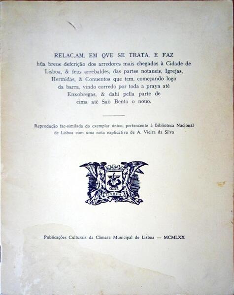 RELAÃ‡AM, EM QUE SE TRATA, [Fac-simile]